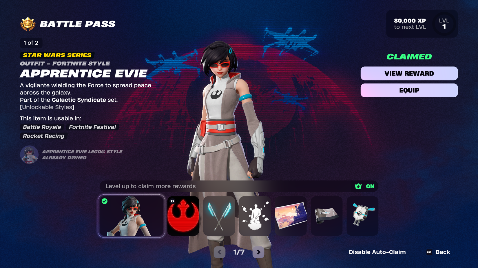 pprentice Evie (Jedi) in Fortnite