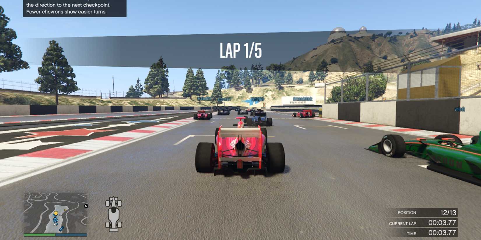 Racing in Open Wheel Races - GTA Online