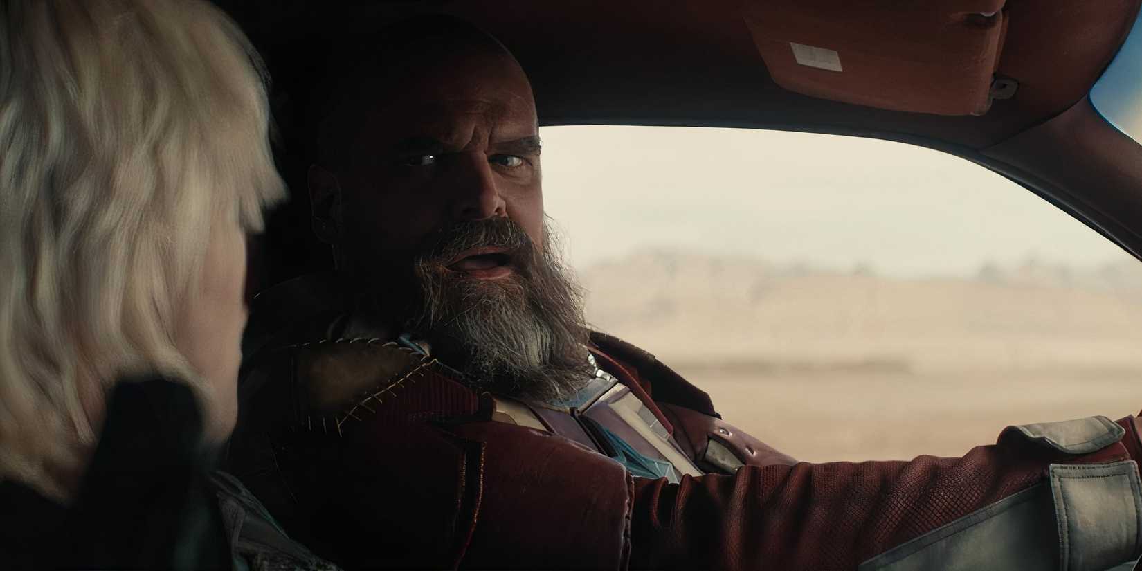 Red Guardian driving in Thunderbolts