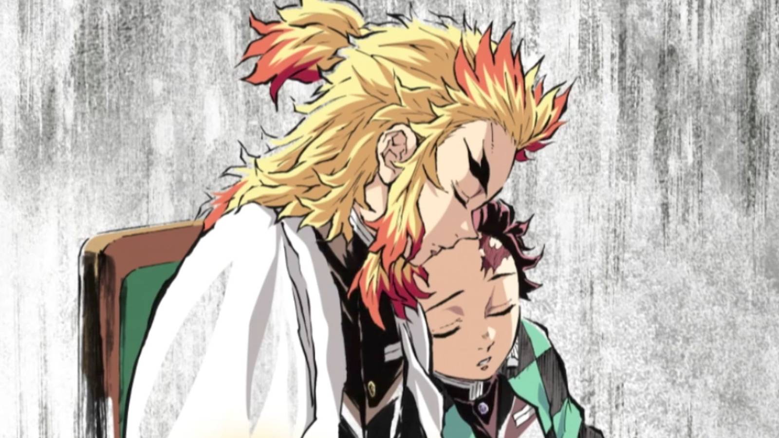 picture: rengoku and tanjiro in demon slayer.