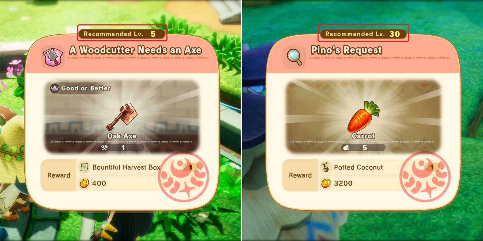 request rewards in fantasy life i