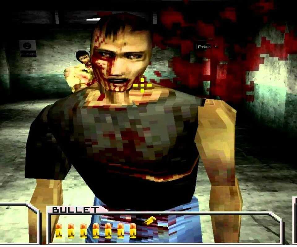 Resident Evil Survivor gameplay zombie