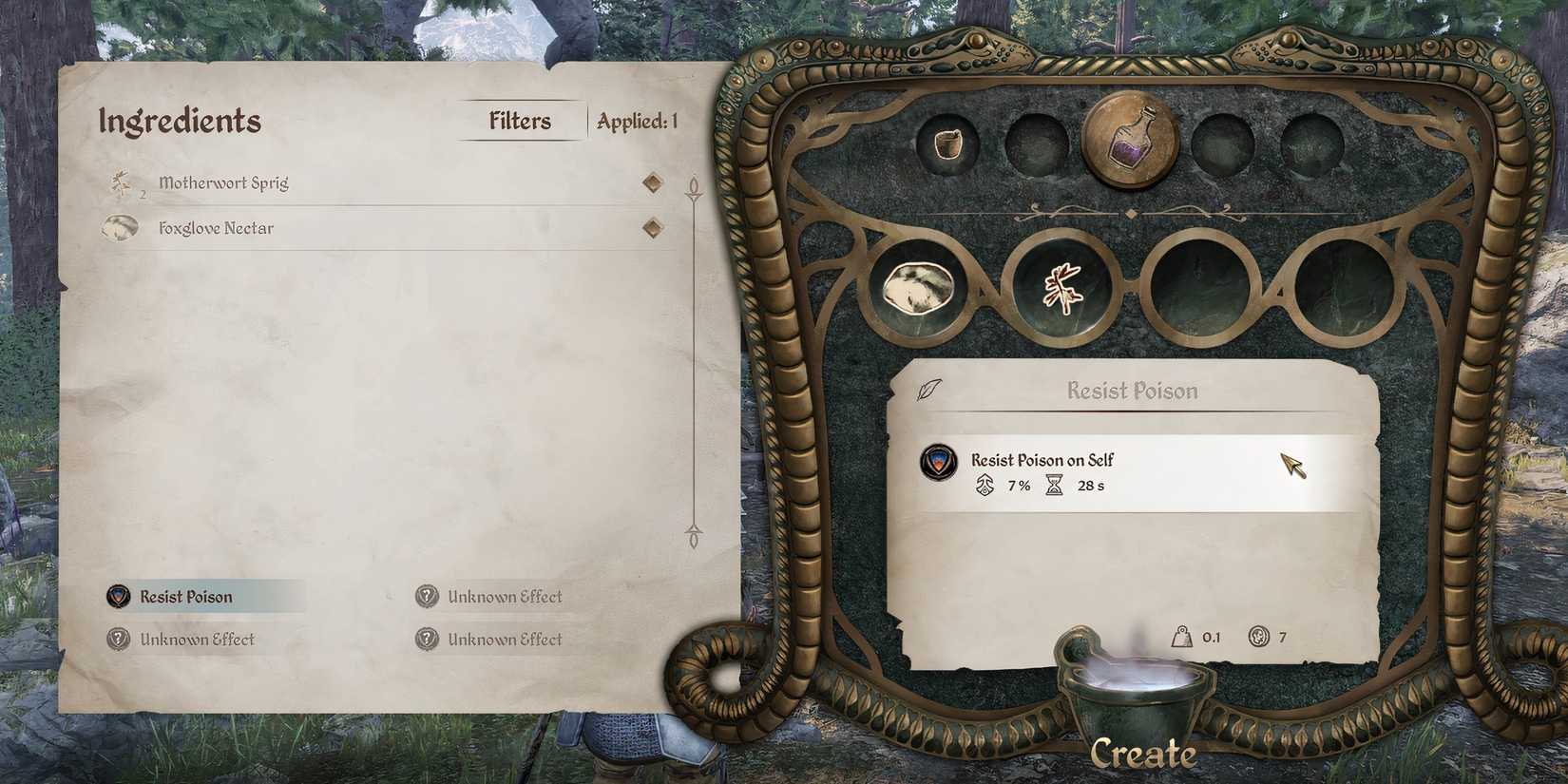 resist poison novice recipe oblivion