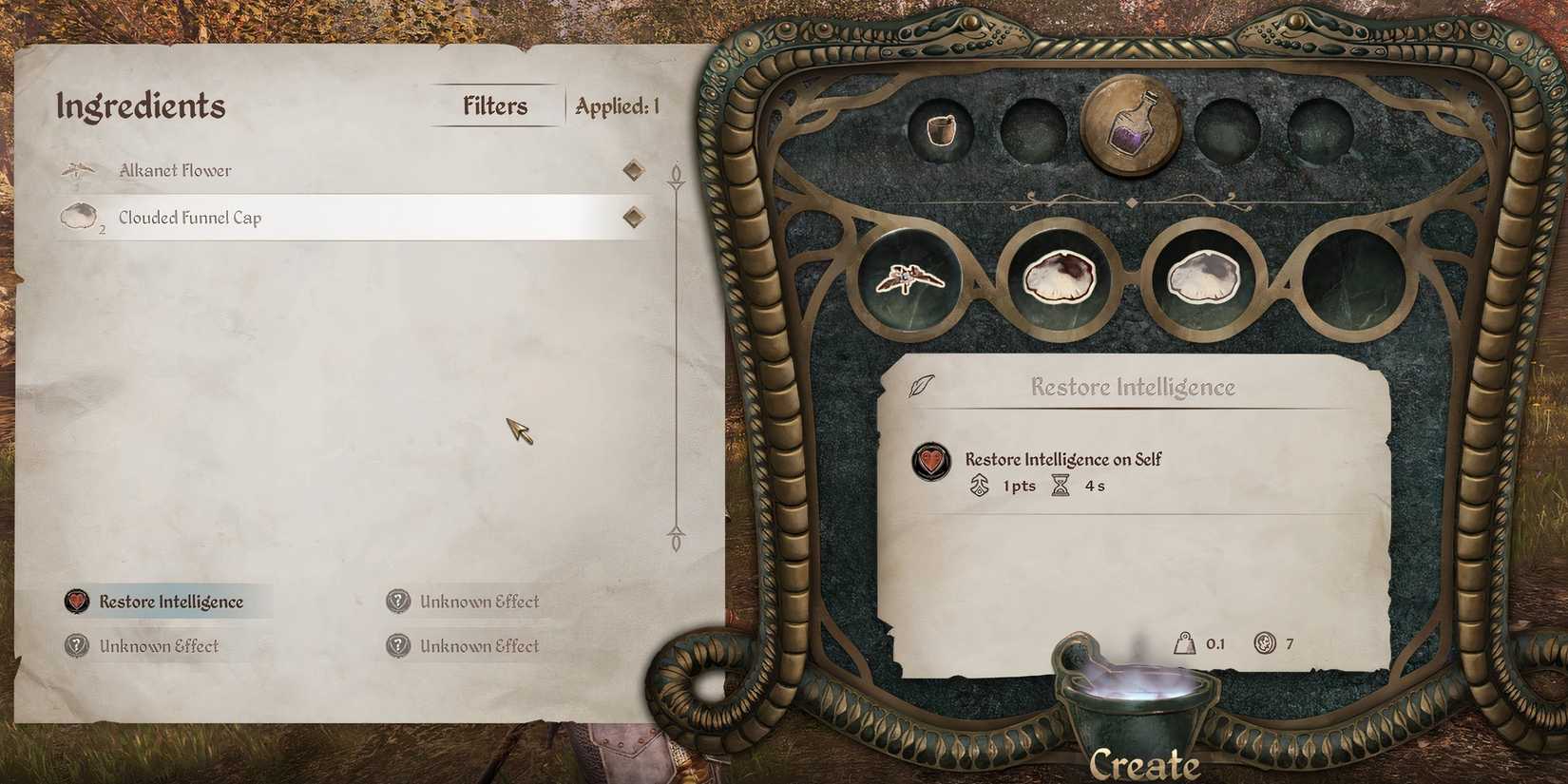 restore intelligence on self novice recipe oblivion