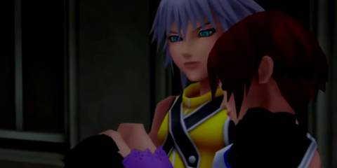 Riku and Kairi in Neverland - Kingdom Hearts Birth by Sleep