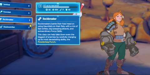 Rockbreaker class in Towerborne