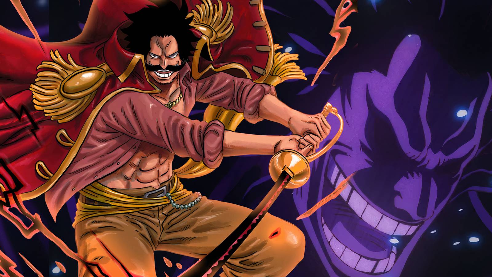 Roger Vs Rocks D Xebec One Piece