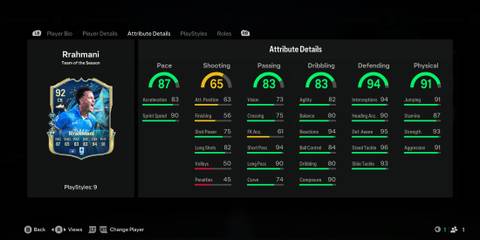 Rrahmani Stats - EA FC 25