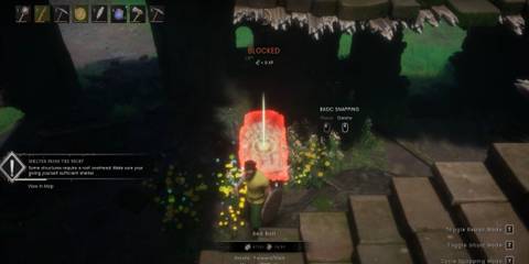 Runescape Dragonwilds placing a bed