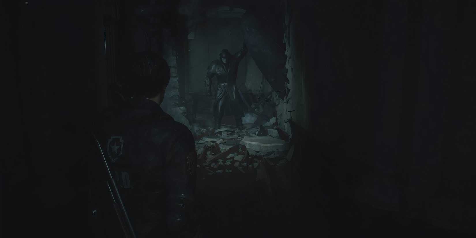 Running from Mr. X Resident Evil 2 (2019)