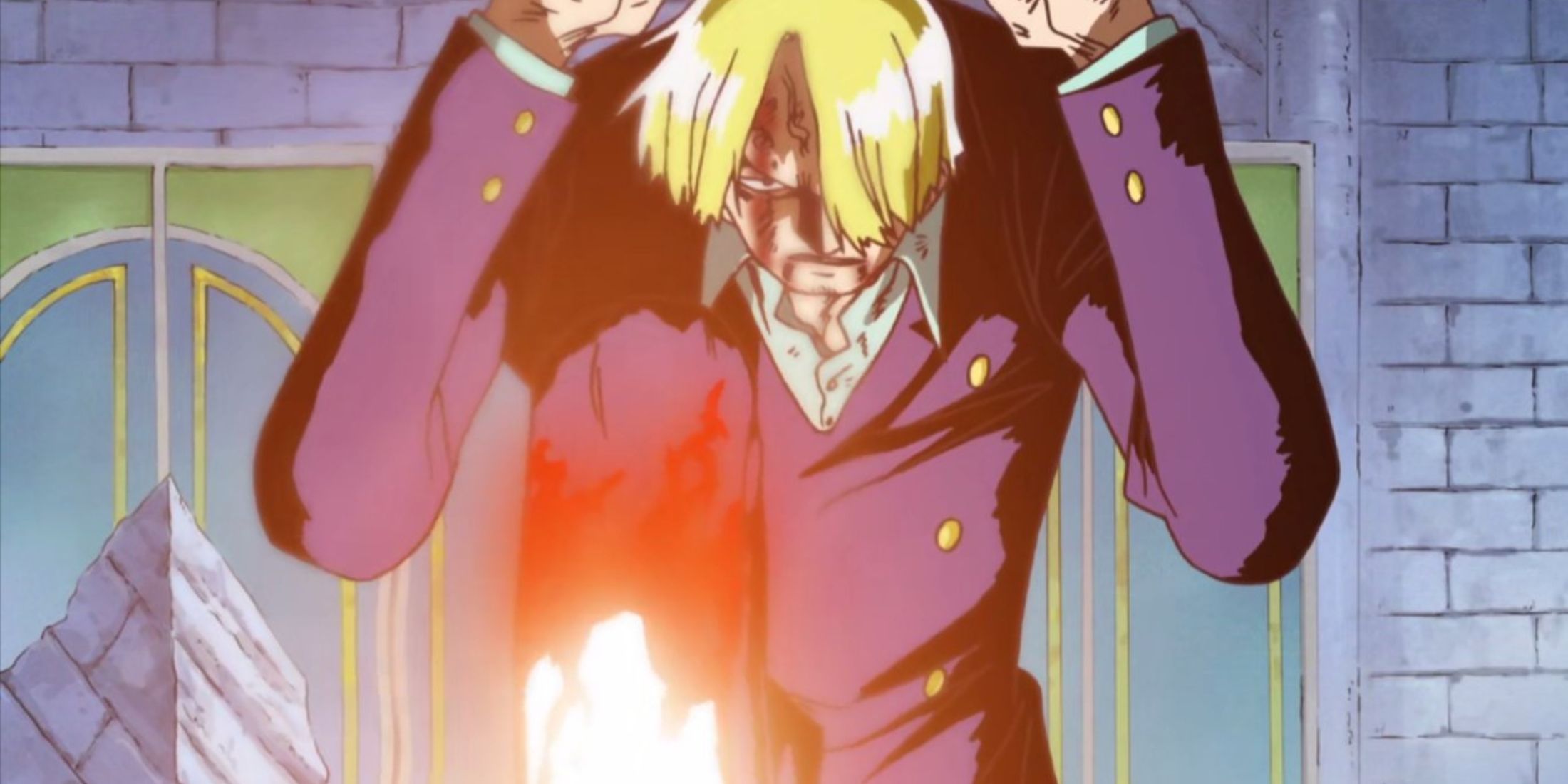 Sanji reveals his Diable Jambe to Jabra - One Piece