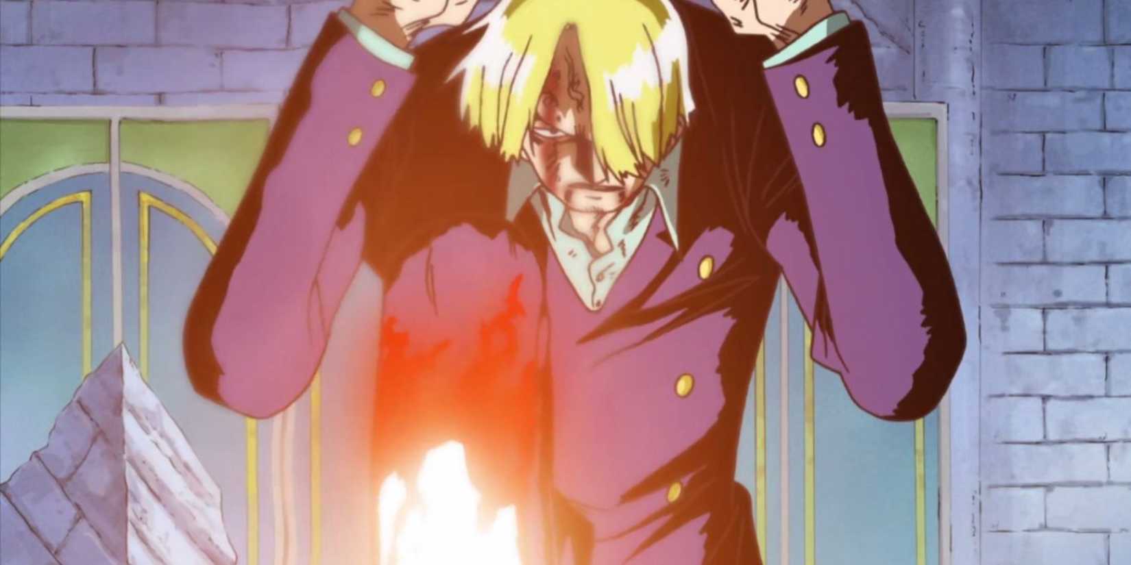 Sanji reveals his Diable Jambe to Jabra - One Piece