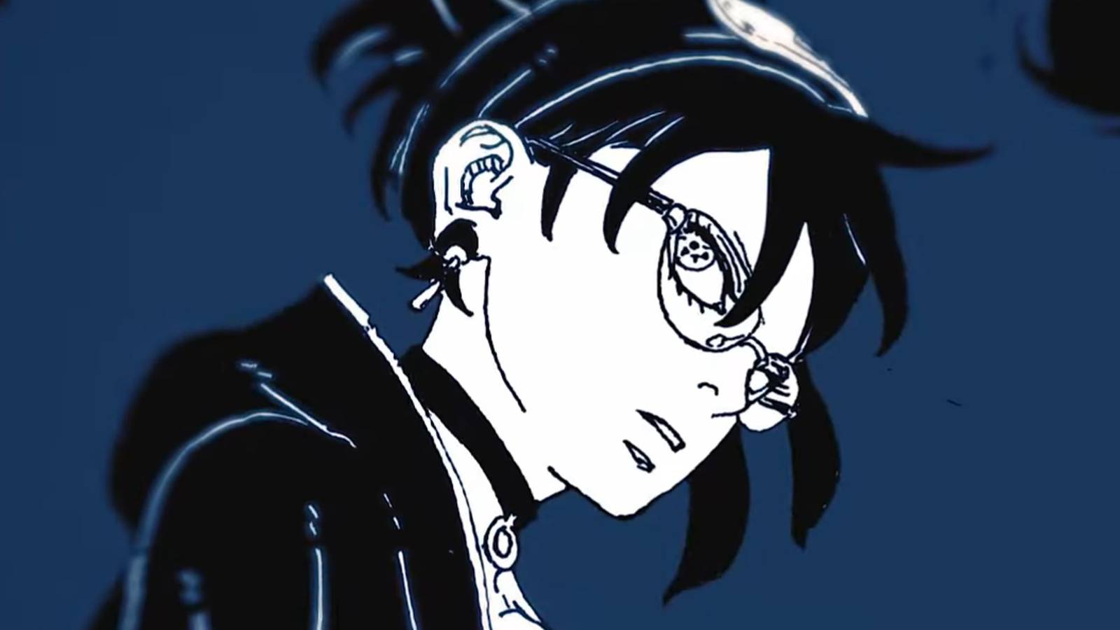 picture: sarada with the mangekyo sharingan in boruto two blue vortex.