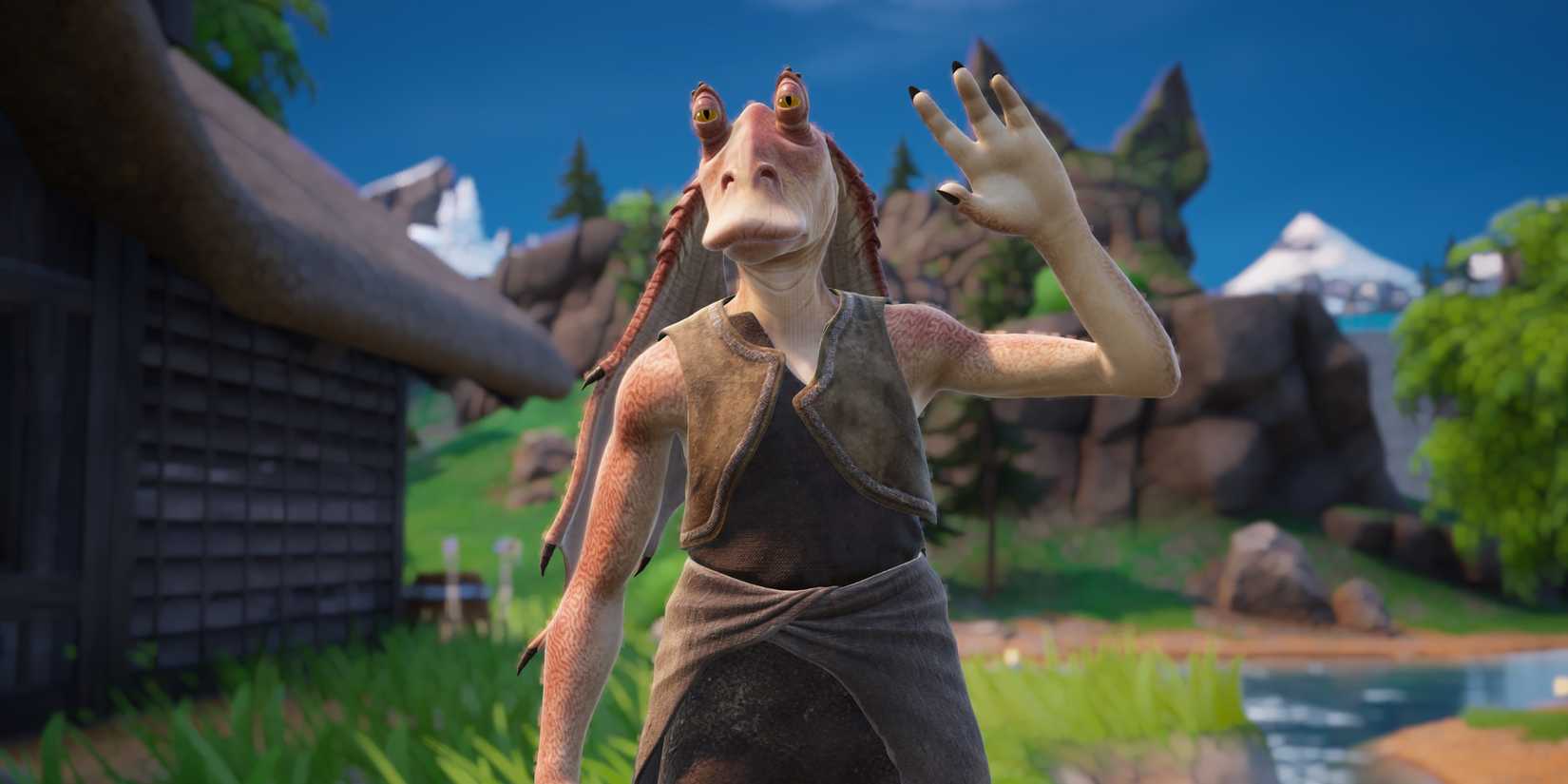 say hello to jar jar binks in fortnite