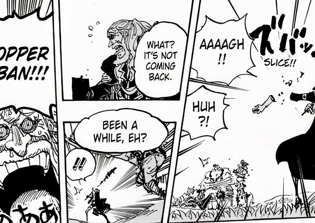 Scopper Gaban chém đứt cánh tay của Sommers (Cảnh báo spoiler chương 1149 của One Piece)