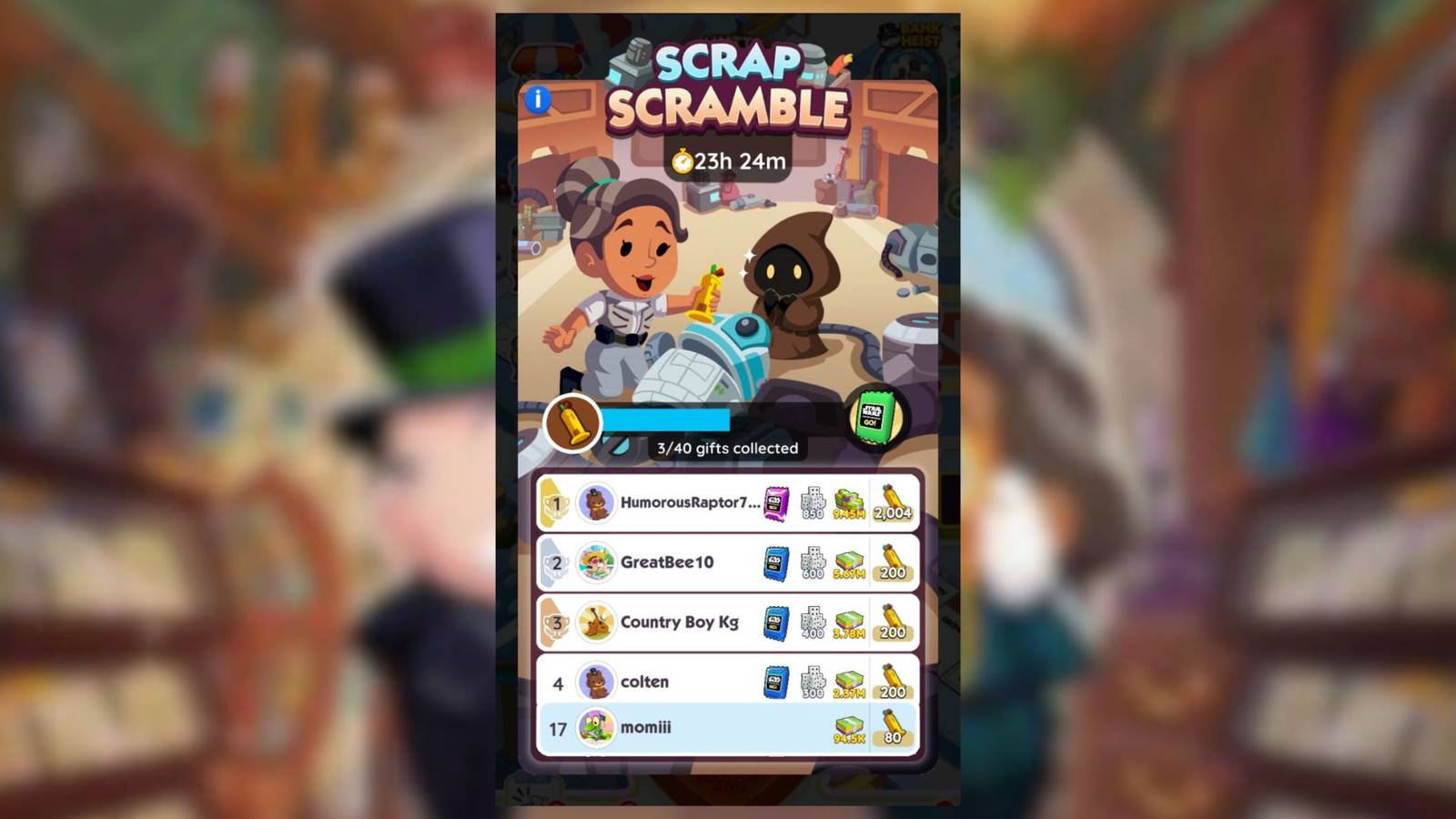 scrap scramble monopoly go