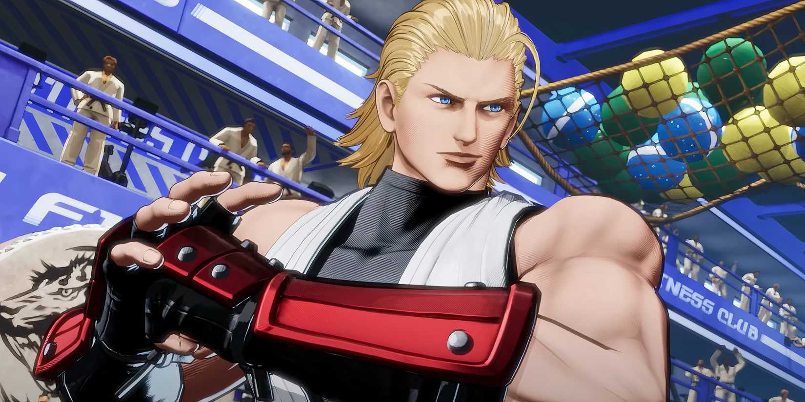 Andy punching his fist