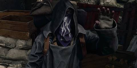 Merchant waving to Leon in Resident Evil 4