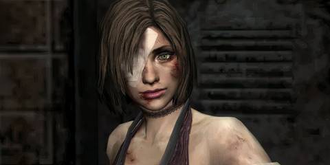 Eileen with an eyepatch