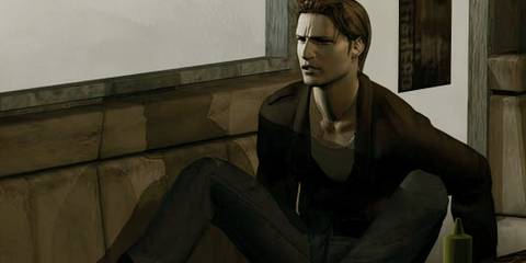 Henry sitting up in Silent Hill