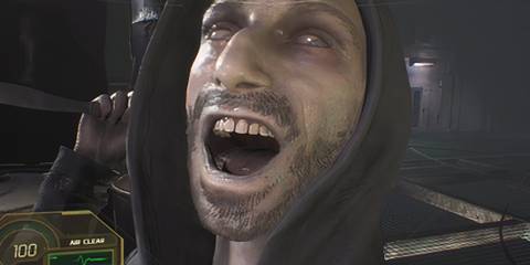 Lucas trying to stab Chris