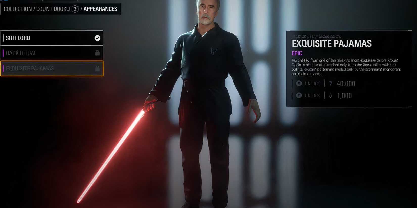 Count Dooku Exquisite Pajamas