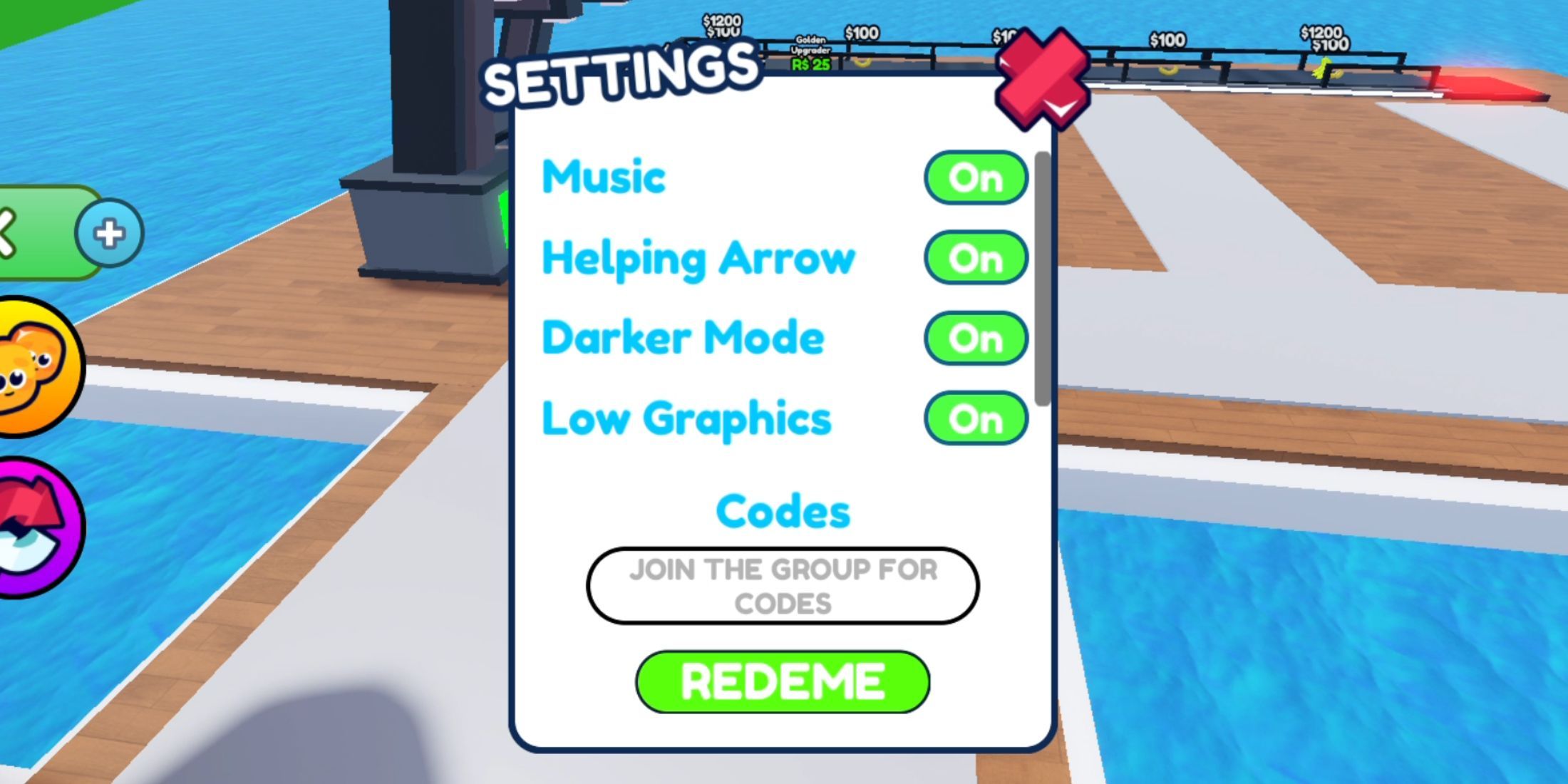 Sea maigny tycoon tab codes