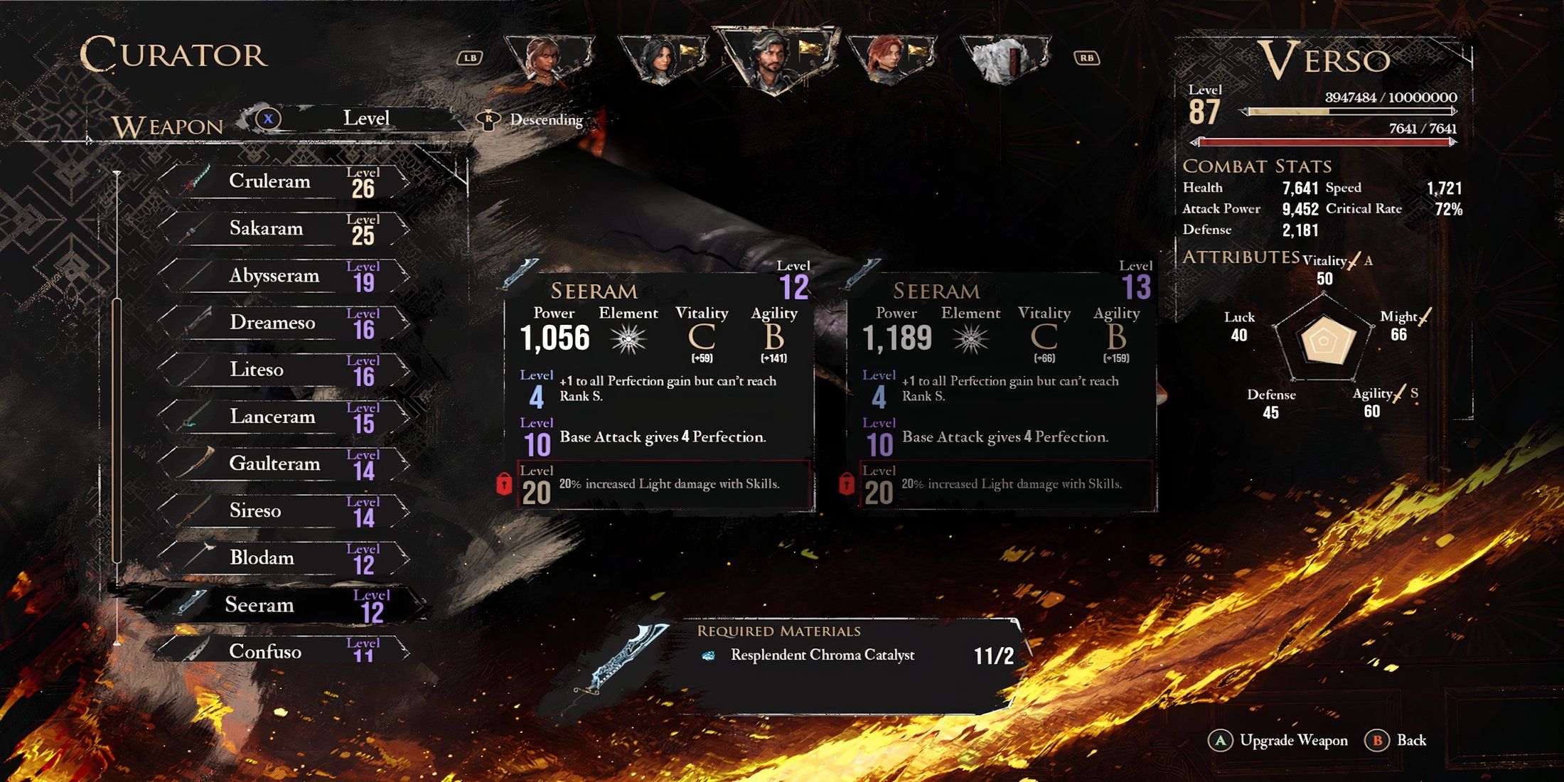 Seeram weapon in Clair Obscur Expedition 33