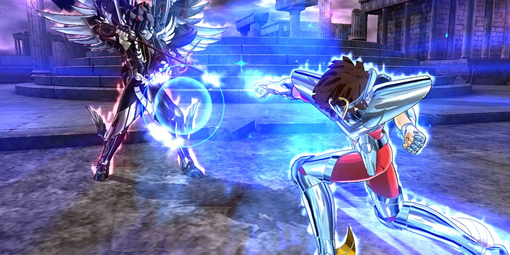 seiya and hades in Saint Seiya Soldiers' Soul