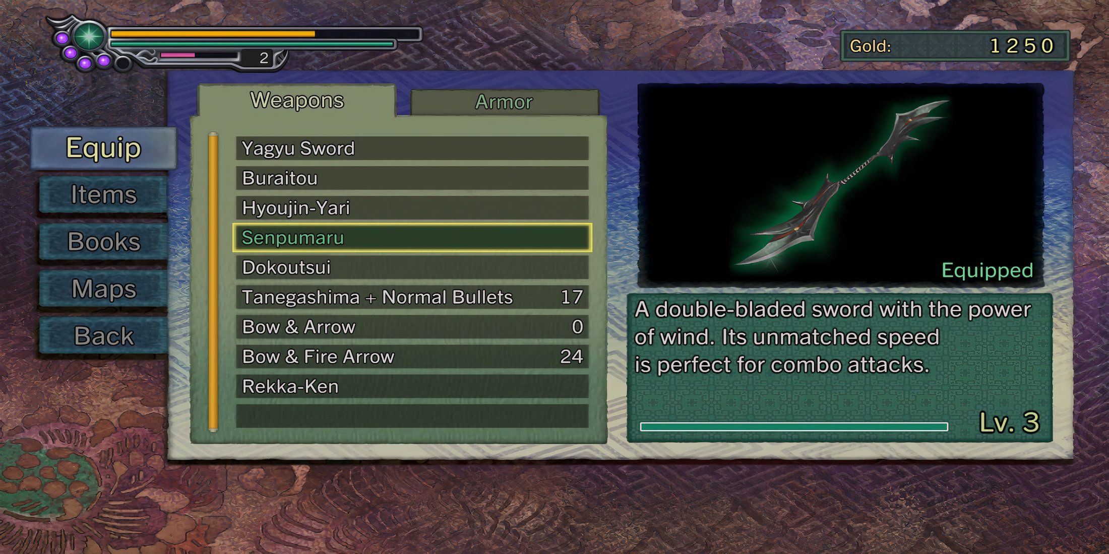 Senpumaru in ONIMUSHA 2 samurai's Destiny