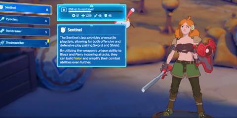 Sentinel class in Towerborne