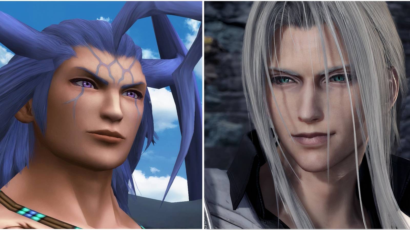 Seymour in Final Fantasy 10 and Sephiroth in Final Fantasy 7 Rebirth