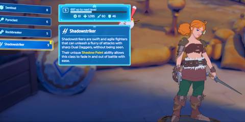 Shadowstriker class in Towerborne