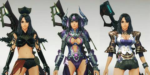 Sharla in various outfits in Xenoblade Chronicles