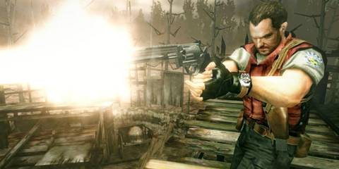 Shooting a gun in Resident Evil The Mercenaries 3D