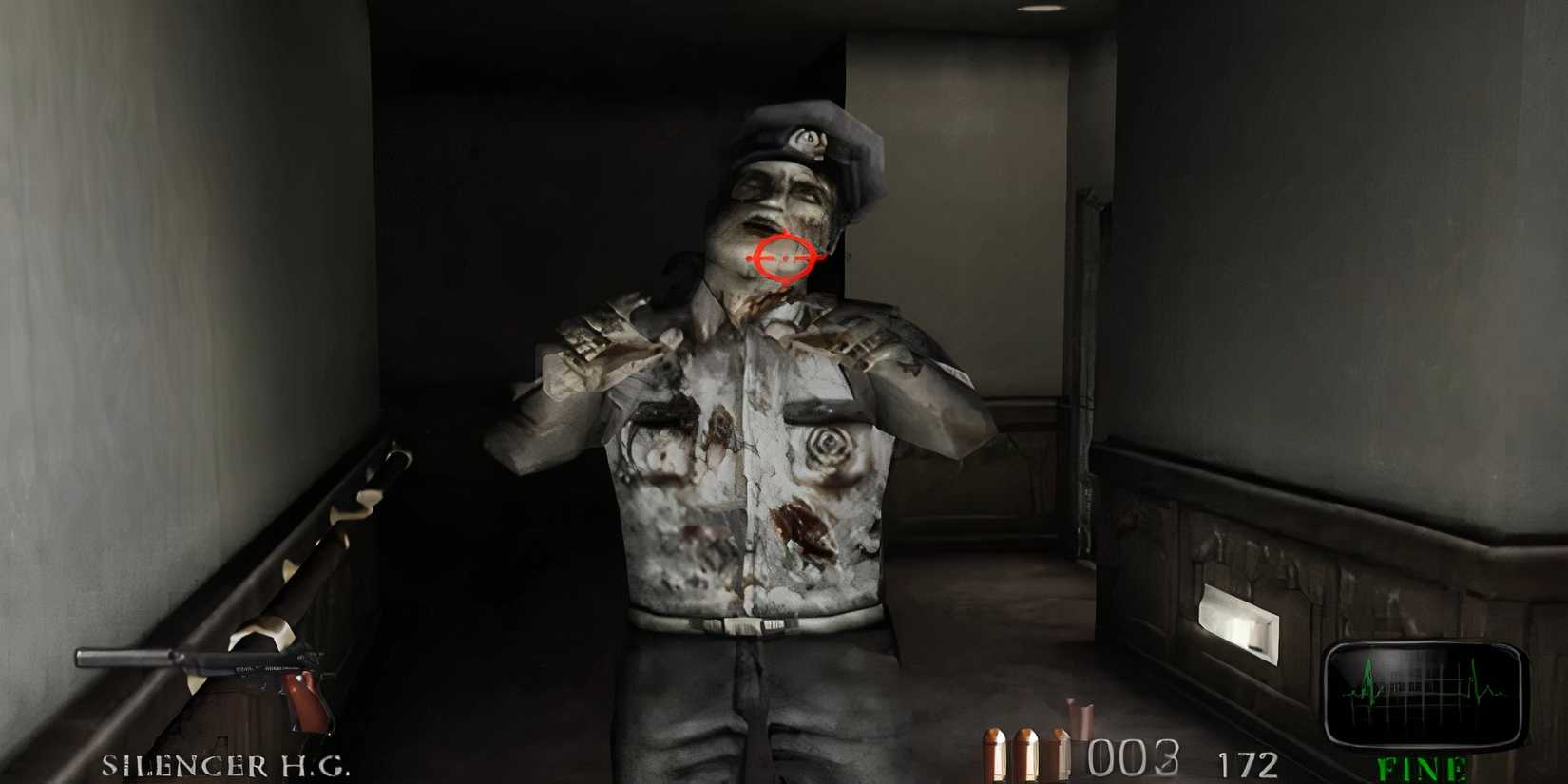 Shooting a zombie in Resident Evil Dead Aim