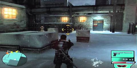 Shooting at enemies in Syphon Filter