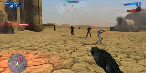 Shooting enemies in first-person in Star Wars Battlefront