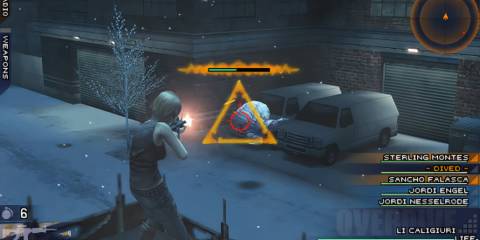 Shooting enemies in The 3rd Birthday