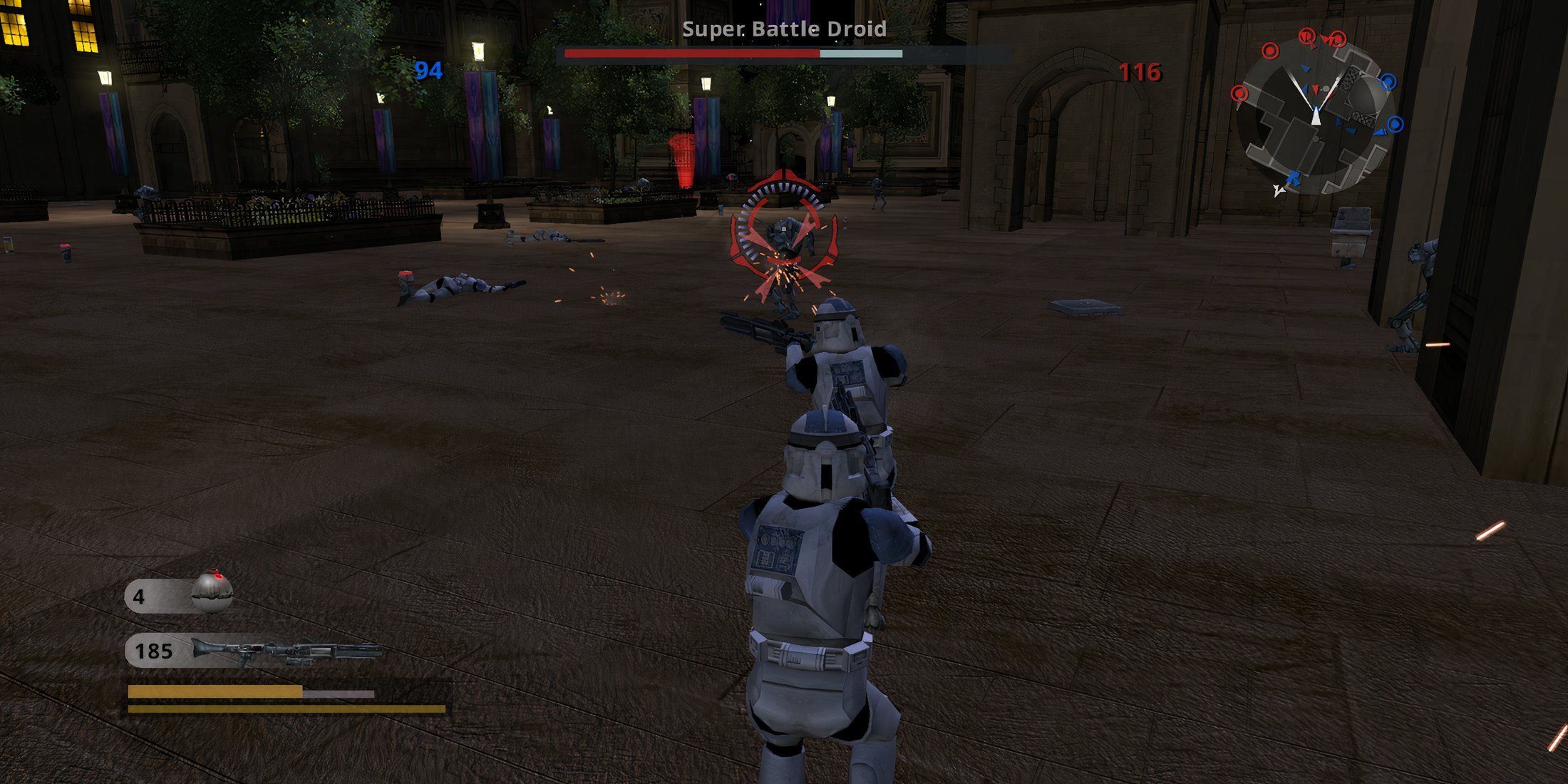 Shooting enemies in third-person in Star Wars Battlefront 2