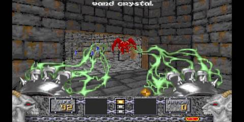 Shooting lightning in Heretic