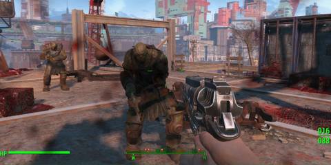 Shooting mutants in Fallout 4