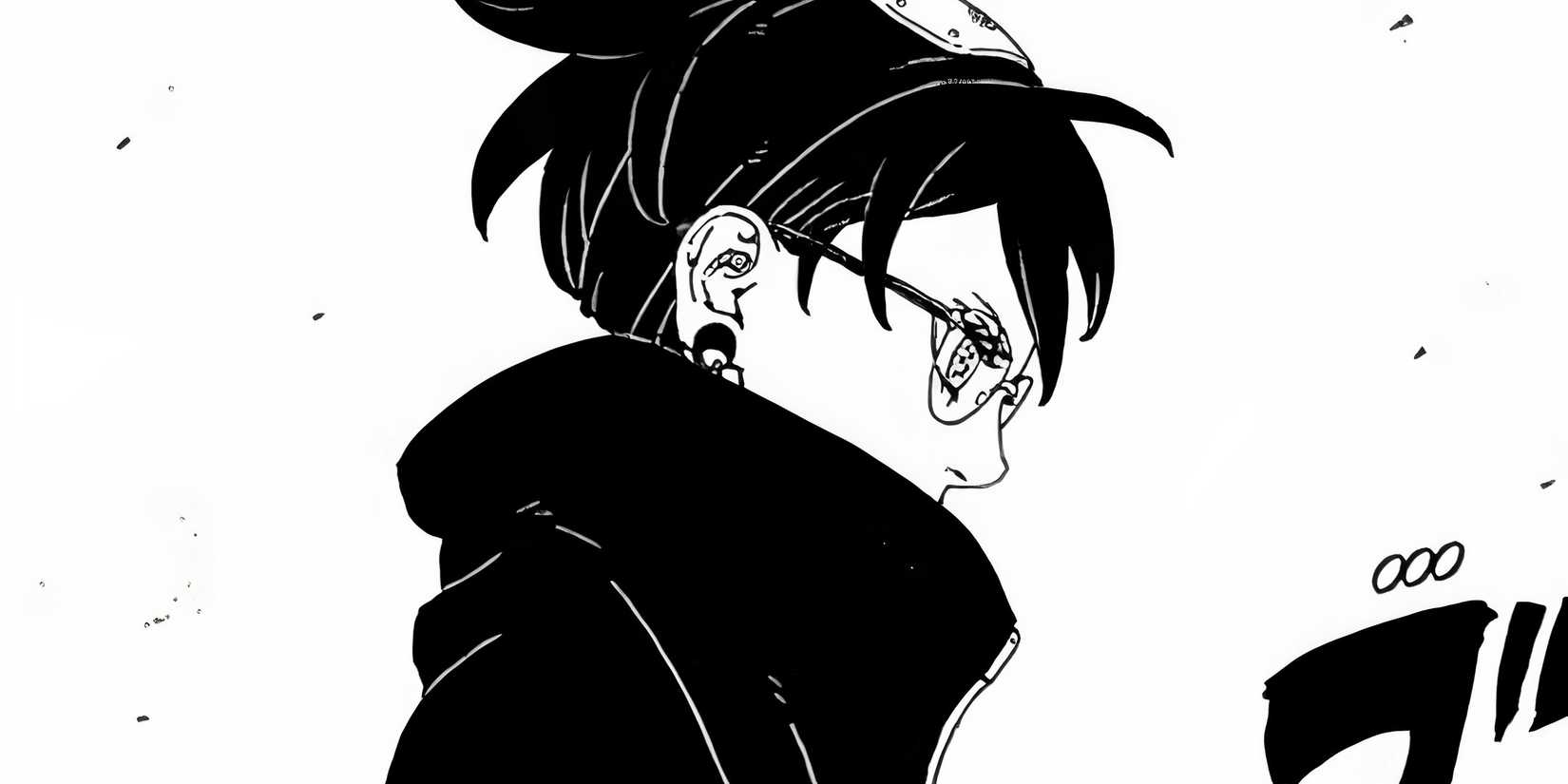 Side view of Mangekyo of Sarada