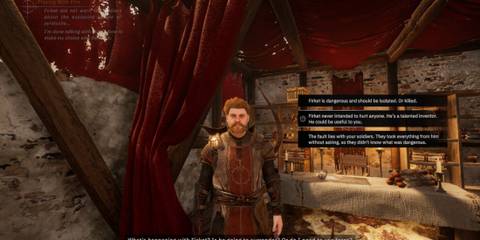 Side with Firkel of Denholm in Tainted Grail The Fall of Avalon