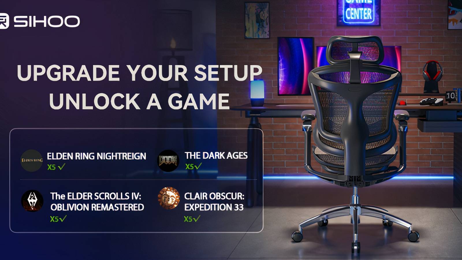 Sihoo Chairs Steam Games Giveaway Promotion - Featured