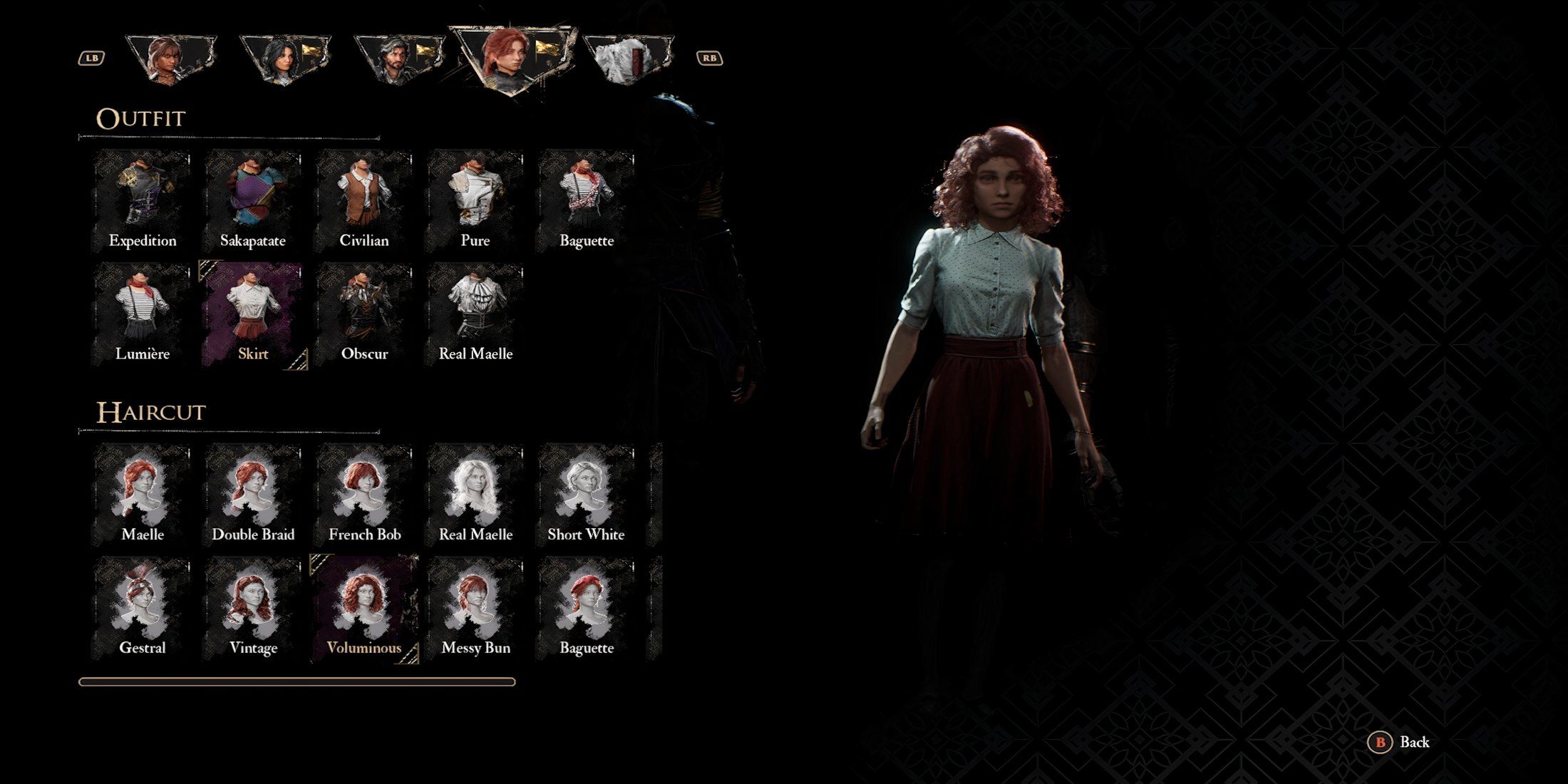 Skirt costume in Clair Obscur Expedition 33