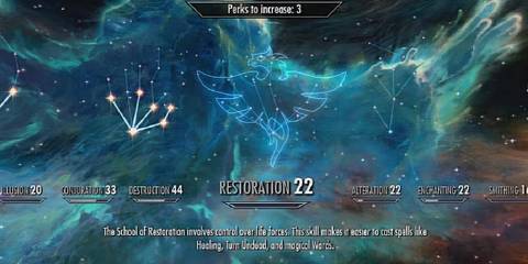 Skyrim restoration perk tree