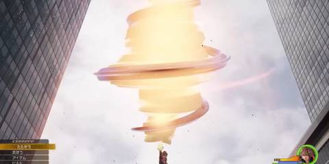 Sora creating a giant drill in the original trailer - Kingdom Hearts 4