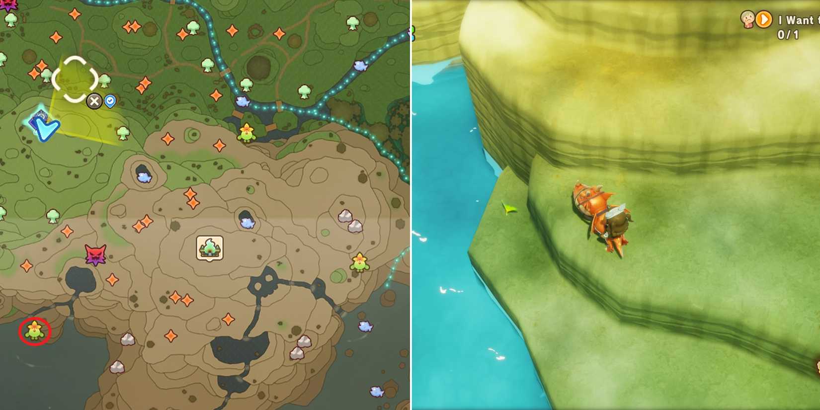 south greatgut plains leafe 3 location in fanatsy life i