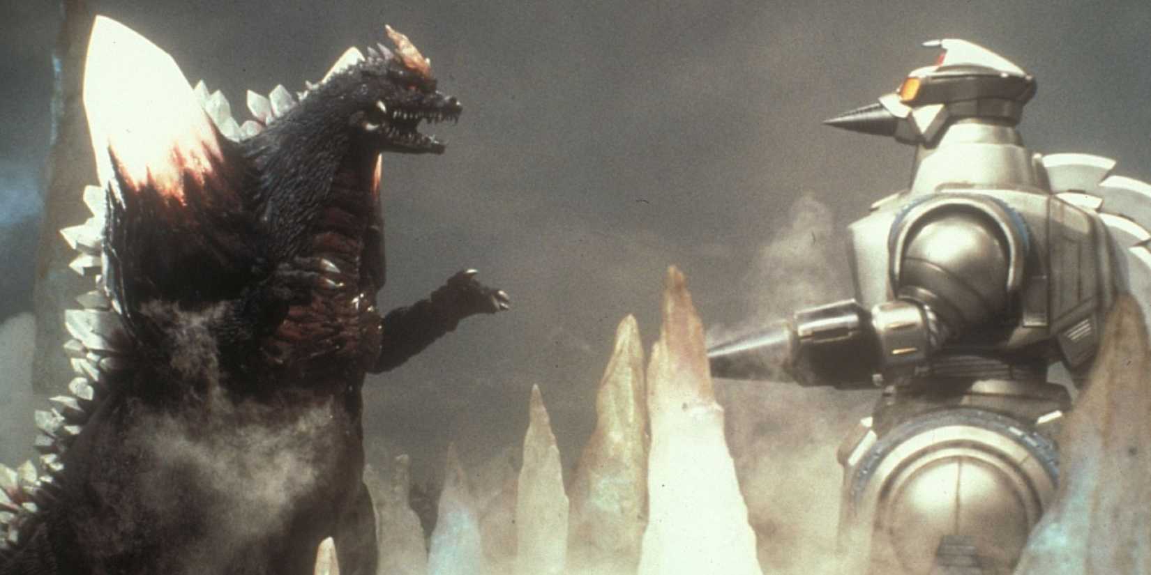 SpaceGodzilla fighting MOGUERA - Godzilla